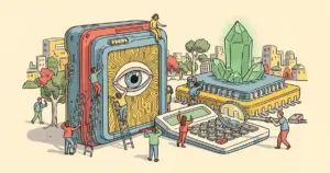 Editorial illustration for: NVIDIA's New Chip Makes Current AI Hardware Look Like a Calculator — Vera Rubin Explained