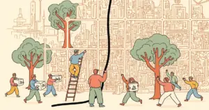 Editorial illustration for: OneComp: One-Line Revolution for Generative AI Model Compression