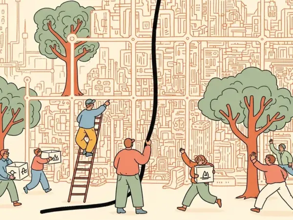 Editorial illustration for: OneComp: One-Line Revolution for Generative AI Model Compression