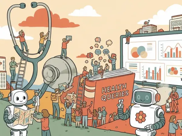 Editorial illustration for: OpenAI: 600,000 Weekly Health Queries From Hospital Deserts, 70% After Hours