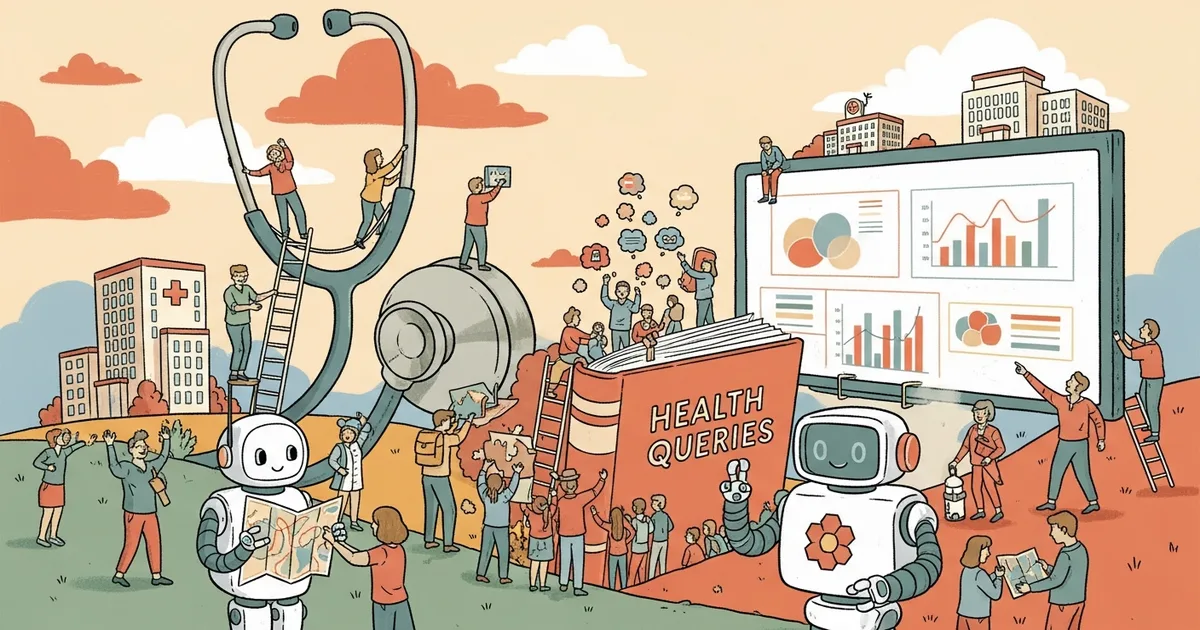 Editorial illustration for: OpenAI: 600,000 Weekly Health Queries From Hospital Deserts, 70% After Hours