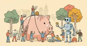 Editorial illustration for: OpenAI Acquires Personal Finance Startup Hiro in Acquihire
