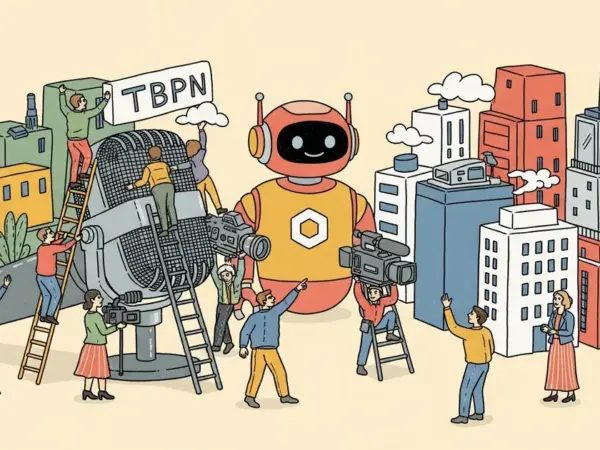 Editorial illustration for: OpenAI Acquires Tech Media Show TBPN in Push into Media Business