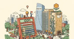 Editorial illustration for: OpenAI's Ads Made $100 Million in 6 Weeks — It Took Google Years to Hit That Number