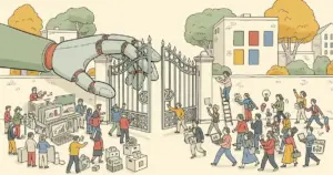 Editorial illustration for: OpenAI and Microsoft Drop AI Model Exclusivity, Opening Licensing to Rivals