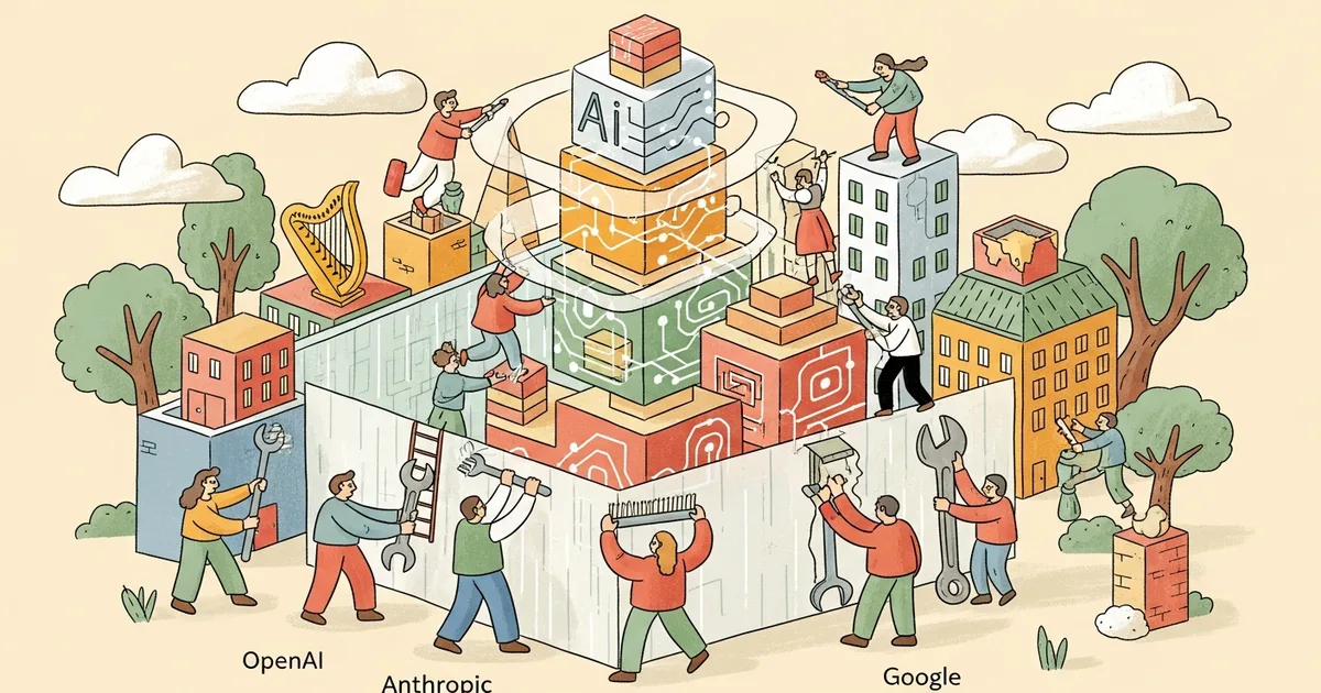 Editorial illustration for: OpenAI, Anthropic, Google Coordinate to Block Chinese Model Distillation