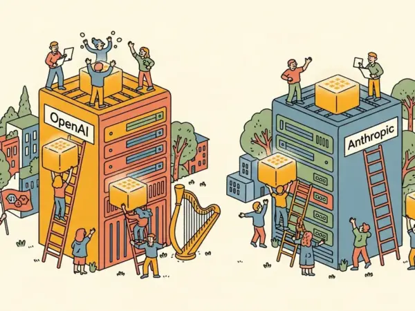 Editorial illustration for: OpenAI Claims Compute Advantage Over Anthropic in Investor Briefing