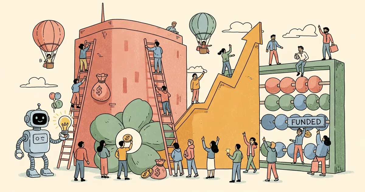 Editorial illustration for: OpenAI closes funding round at an $852B valuation