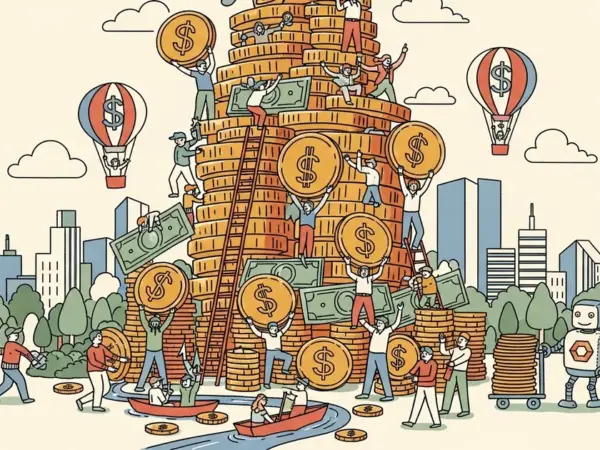 Editorial illustration for: OpenAI Just Raised $122 Billion — That's More Than the GDP of 130 Countries