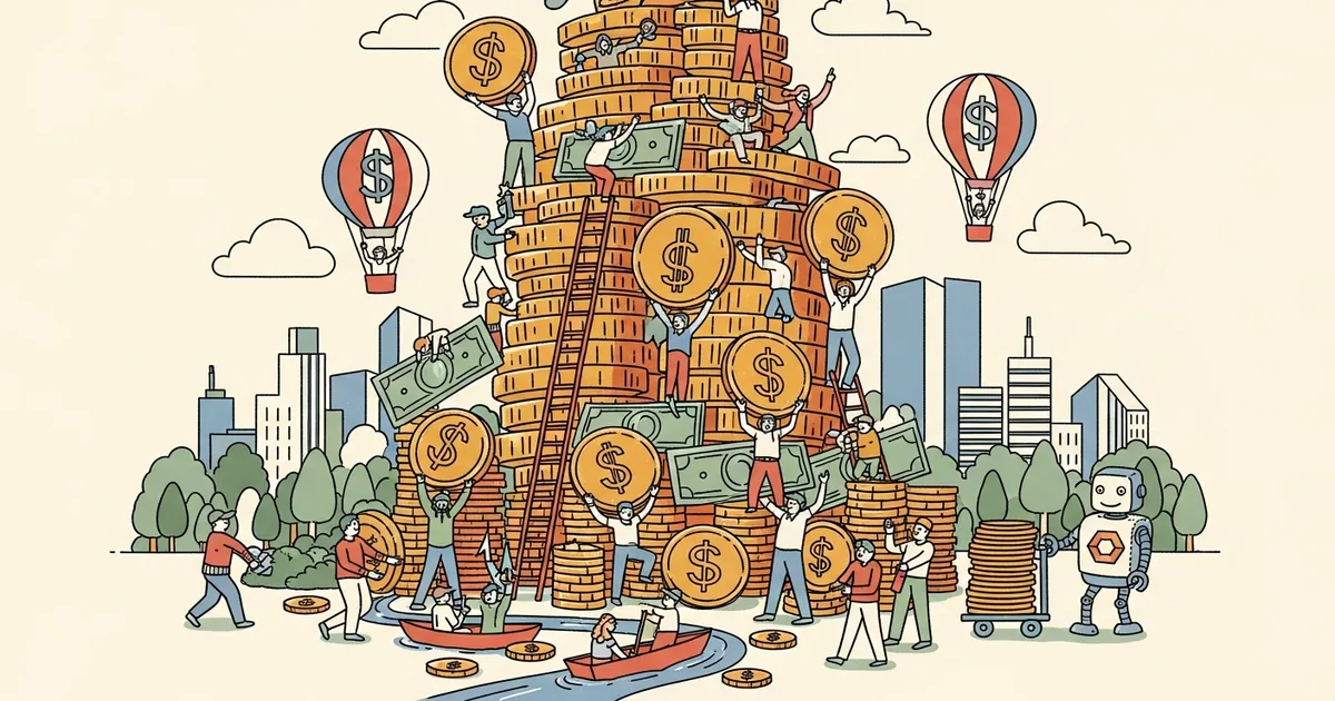 Editorial illustration for: OpenAI Just Raised $122 Billion — That's More Than the GDP of 130 Countries