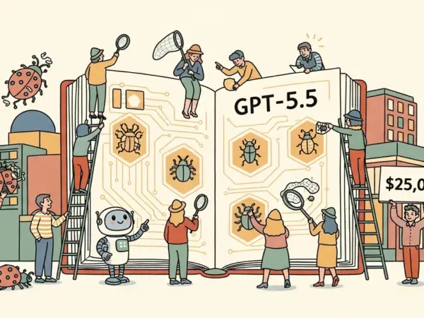 Editorial illustration for: OpenAI Launches $25,000 Bio Bug Bounty to Test GPT-5.5 Jailbreak Defenses