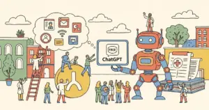 Editorial illustration for: OpenAI Makes ChatGPT for Clinicians Free for U.S. Physicians