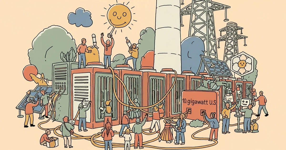 Editorial illustration for: OpenAI Reaches 10-Gigawatt US AI Compute Milestone Years Ahead of Schedule
