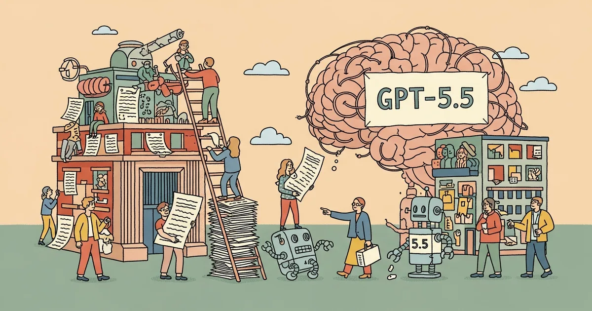 Editorial illustration for: OpenAI: Reuse Old Prompts and GPT-5.5 Will Underperform