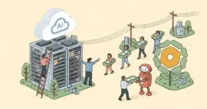 Editorial illustration for: Oracle Closes $16B AI Data Center Financing to Power OpenAI in Michigan