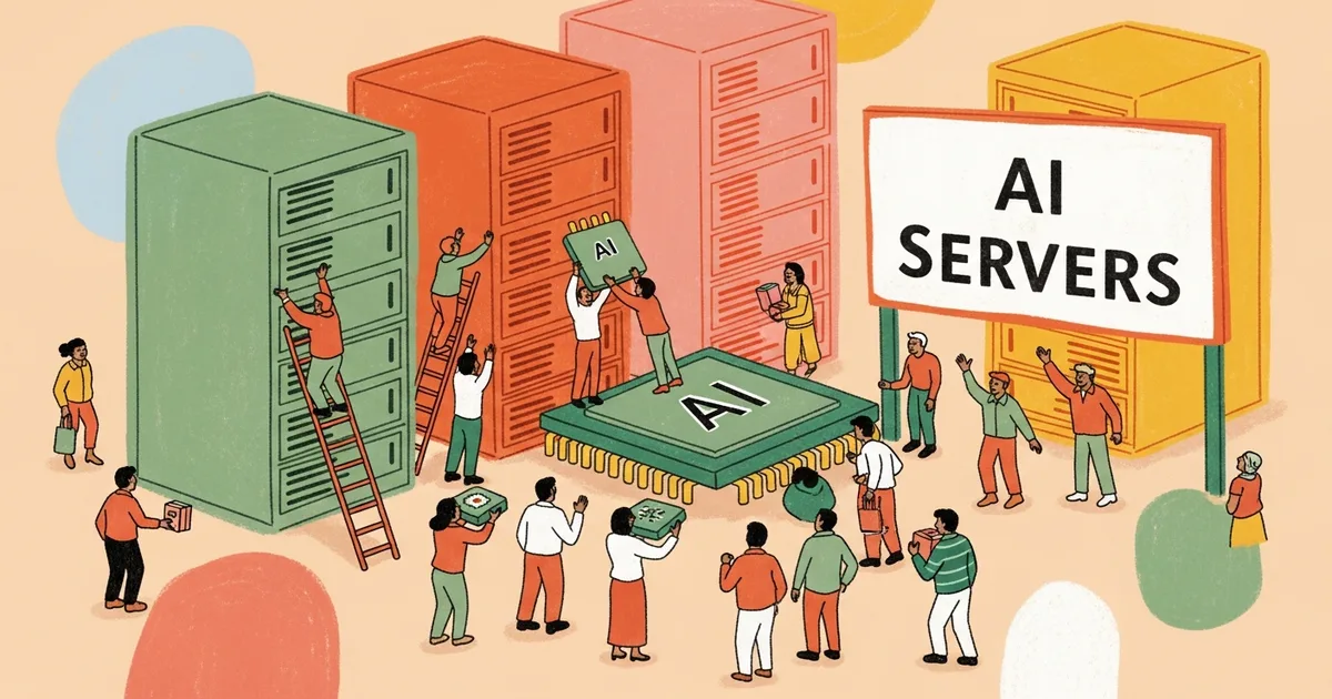 Editorial illustration for: Oracle Started Firing 30,000 People This Week — To Buy More AI Servers