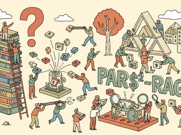 Editorial illustration for: PAR$^2$-RAG: Planned Active Retrieval and Reasoning for Multi-Hop Question Answering