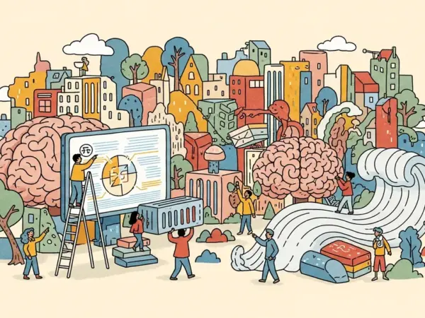 Editorial illustration for: Perplexity AI Machine Accused of Sharing Data With Meta, Google