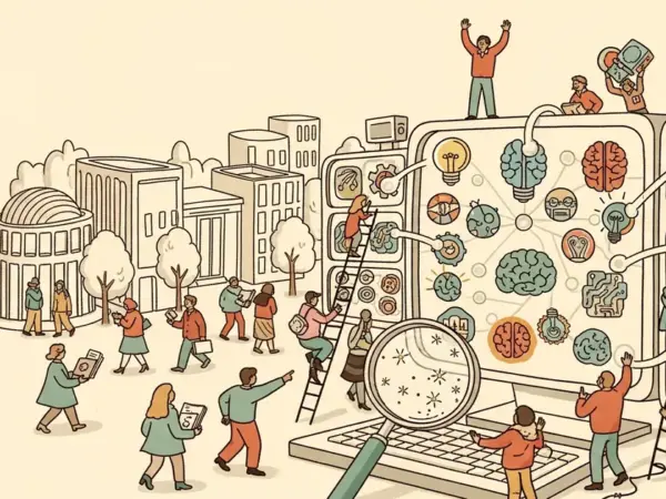 Editorial illustration for: Perplexity Computer Uses 19 AI Models at Once to Beat ChatGPT — Here's How It Works