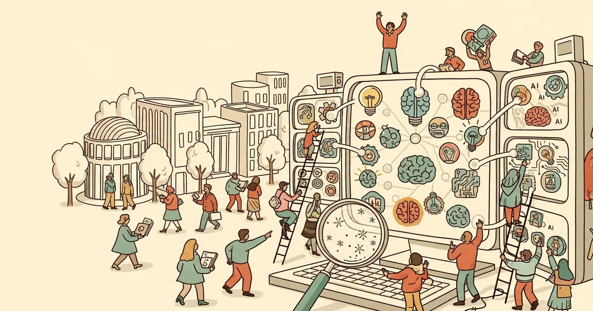 Editorial illustration for: Perplexity Computer Uses 19 AI Models at Once to Beat ChatGPT — Here's How It Works