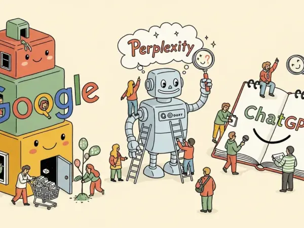 Editorial illustration for: Perplexity vs ChatGPT vs Google AI Mode 2026: Which AI Search Wins