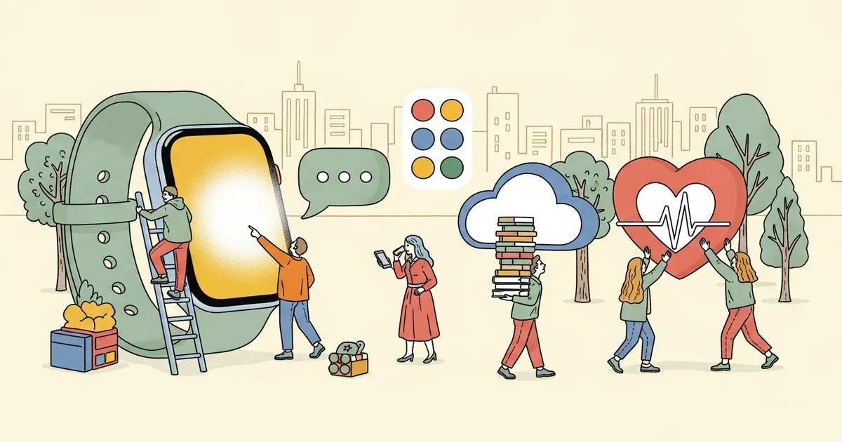 Editorial illustration for: 5 Pixel Watch Features Google Quietly Added That Change How You Use Your Phone [March 2026 Drop]