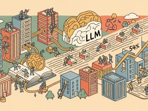 Editorial illustration for: PrfaaS Delivers 54% Throughput Gain by Offloading LLM Prefill Across Datacenters