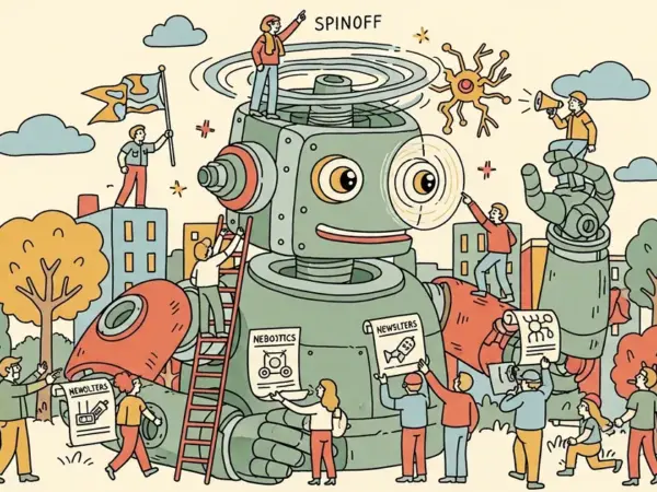 Editorial illustration for: Physical AI Just Got So Big It Needs Its Own Newsletter — The Neuron Spins Off Robotics