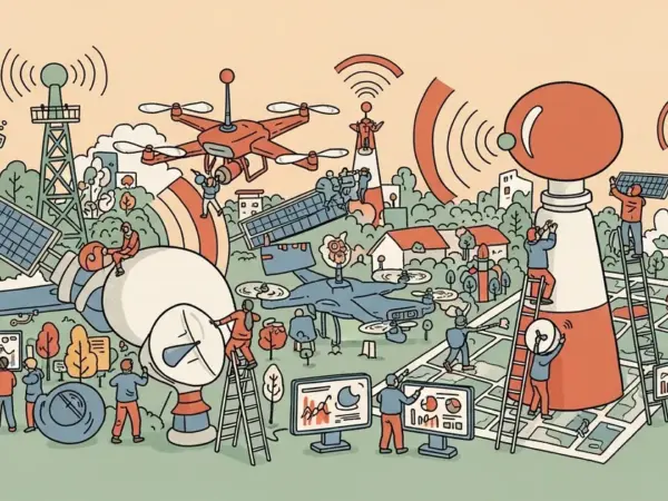 Editorial illustration for: Robust Multi-Agent Reinforcement Learning for Small UAS Separation Assurance under GPS Degradatio