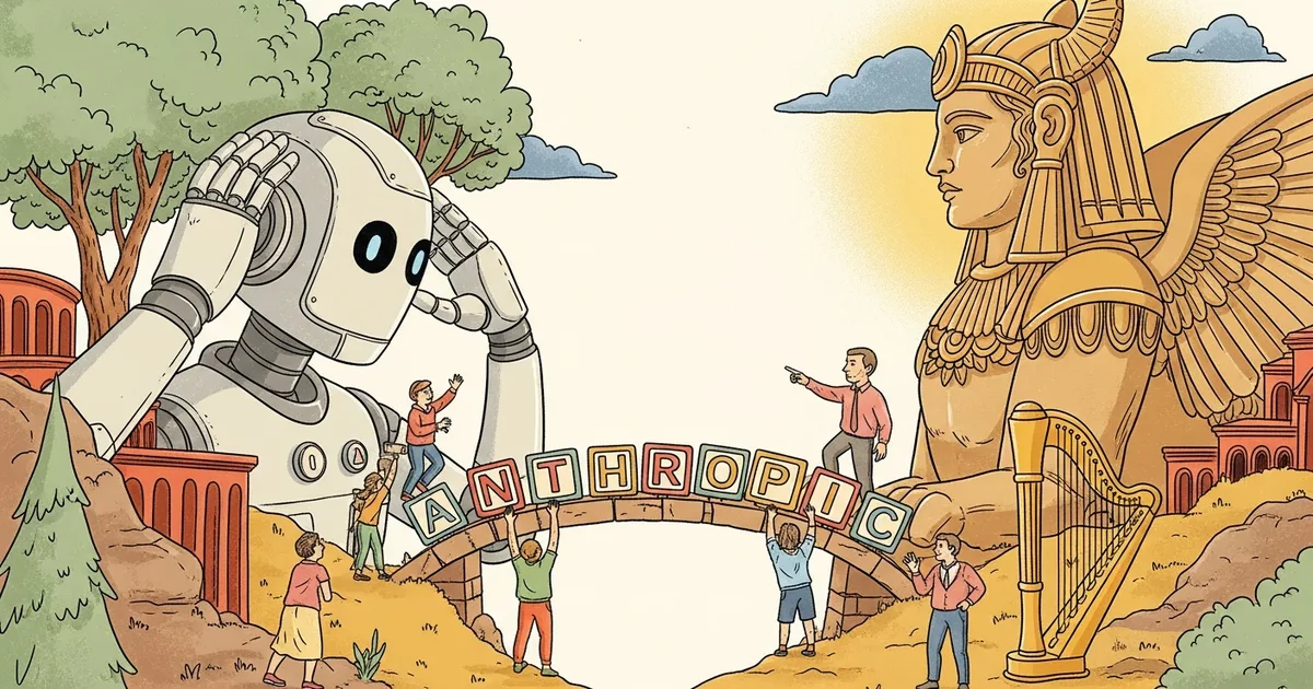 Editorial illustration for: Sam Altman Calls Anthropic's Mythos Launch 'Fear-Based Marketing'