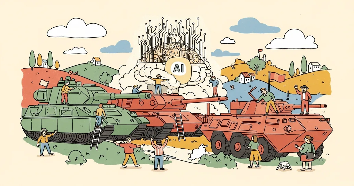 Editorial illustration for: Scout AI Raises $100M Series A for Autonomous Military Vehicle AI