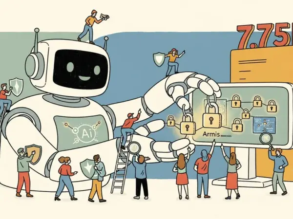 Editorial illustration for: ServiceNow Closes $7.75B Armis Deal, Adding Agentless Asset Security to AI Platform