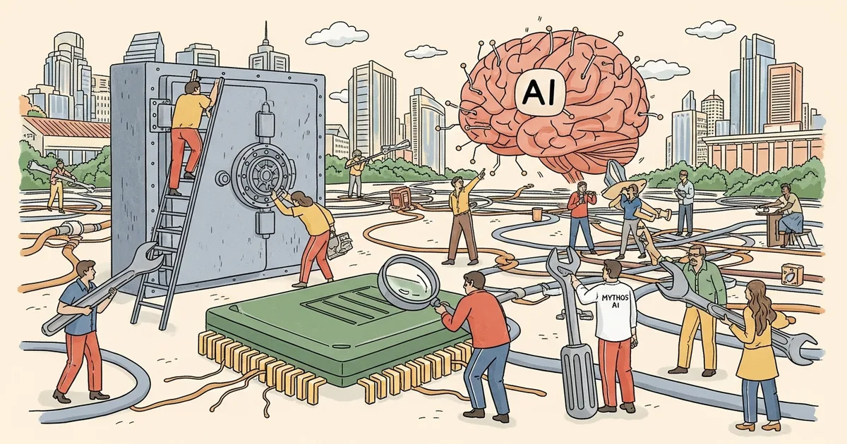 Editorial illustration for: Singapore Orders Banks to Fix Cybersecurity Gaps Amid Mythos AI Concerns