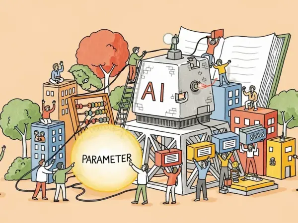 Editorial illustration for: SoftBank Unites Eight Japanese Corporations to Build Trillion-Parameter AI Model