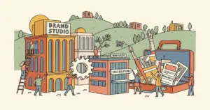 Editorial illustration for: Stability AI Pivots From Open-Source to Enterprise SaaS With Brand Studio