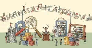 Editorial illustration for: Symphony for Medical Coding: A Next-Generation Agentic System for Scalable and Explainable Medica