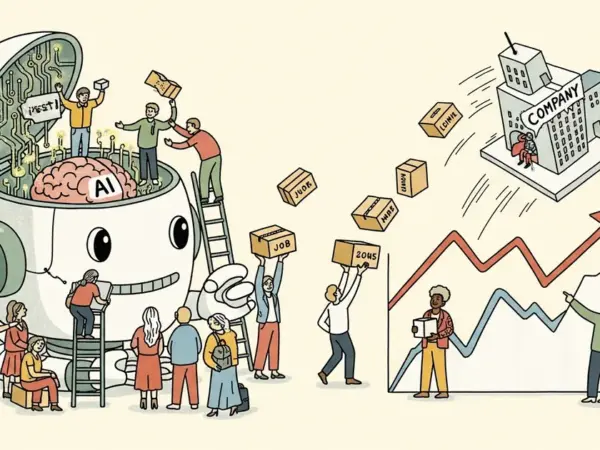 Editorial illustration for: 52,000 Tech Workers Lost Jobs in Q1 2026 — Every Company Cited AI Investment