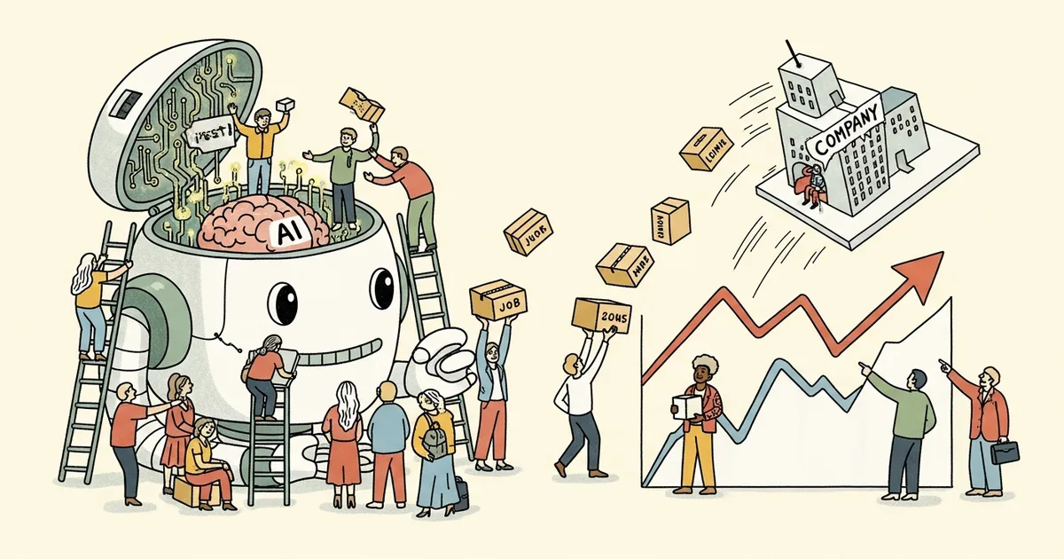 Editorial illustration for: 52,000 Tech Workers Lost Jobs in Q1 2026 — Every Company Cited AI Investment