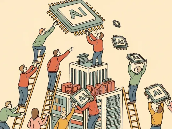 Editorial illustration for: Tesla Discloses $2 Billion AI Hardware Purchase in Single-Sentence Filing Note