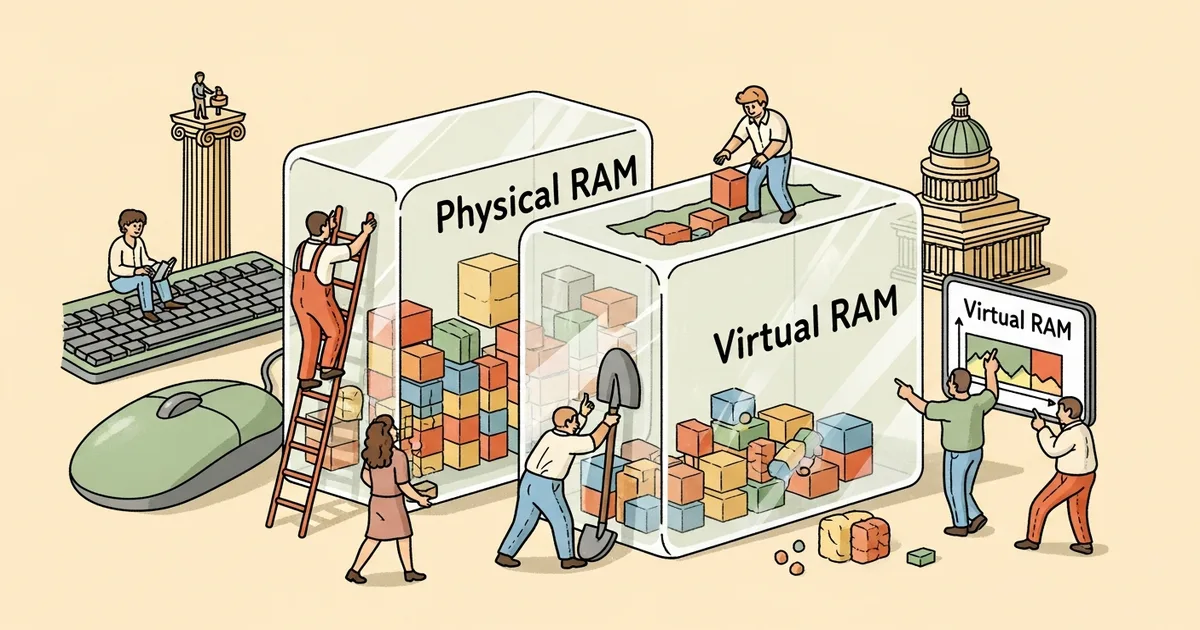 Editorial illustration for: Testing Virtual RAM on Windows 11: Performance Numbers Show Limits as Physical RAM Alternative