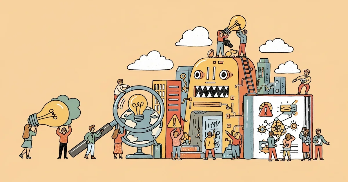 Editorial illustration for: The Network of Researchers Warning AI Could End Humanity Has Grown Into a Major Force