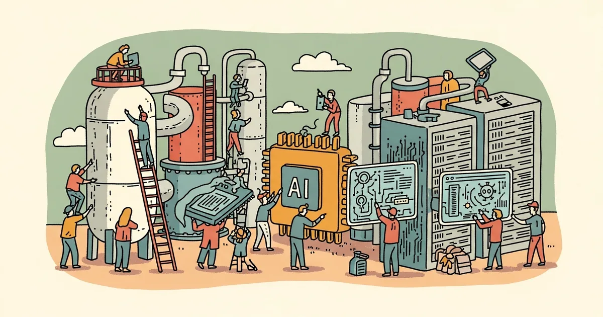 Editorial illustration for: Trump Science Advisor Cites Industrial-Scale Chinese AI Distillation in Memo