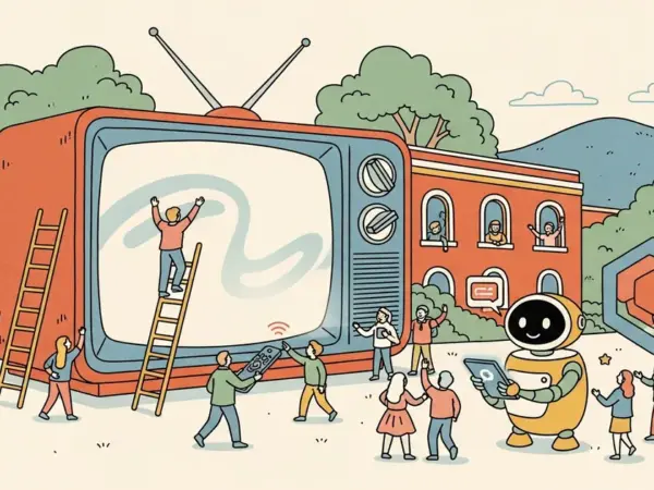 Editorial illustration for: Tubi Launches Native ChatGPT App, First Streamer to Do So