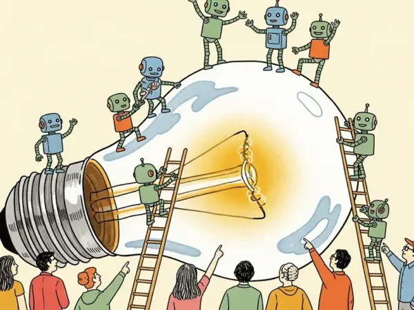 Editorial illustration for: Tufts' Neuro-Symbolic AI Cuts Robotic Energy Use by 100x