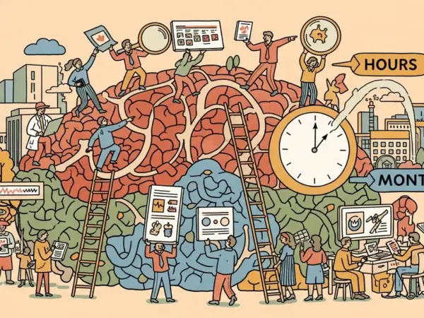 Editorial illustration for: UCSF: AI Matched Expert Teams on Medical Data in Hours, Not Months