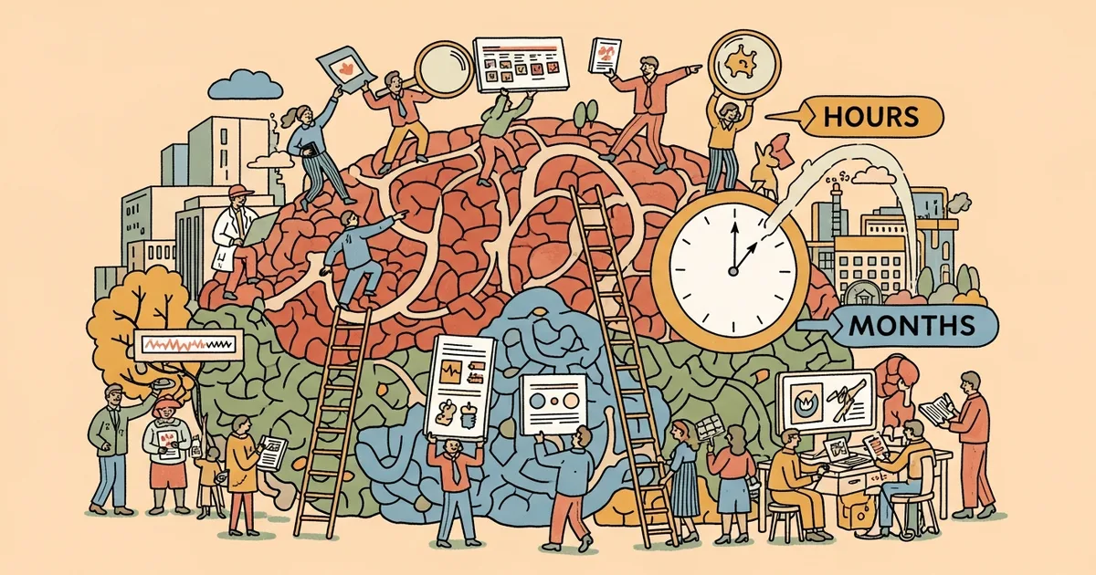 Editorial illustration for: UCSF: AI Matched Expert Teams on Medical Data in Hours, Not Months