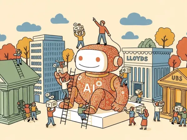 Editorial illustration for: UK FCA Selects Barclays, Lloyds, UBS for Live AI Testing Cohort