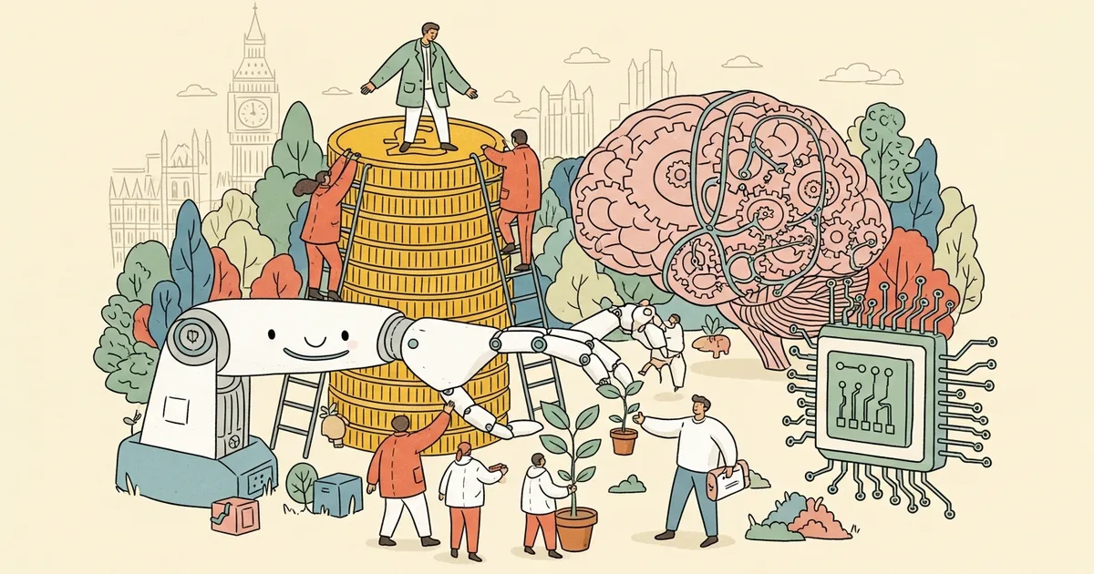 Editorial illustration for: UK Launches $675 Million Sovereign AI Fund to Back Domestic Startups