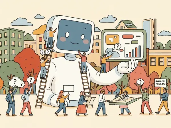 Editorial illustration for: Wharton Study: 79.8% of Users Follow AI Advice Even When It Is Wrong