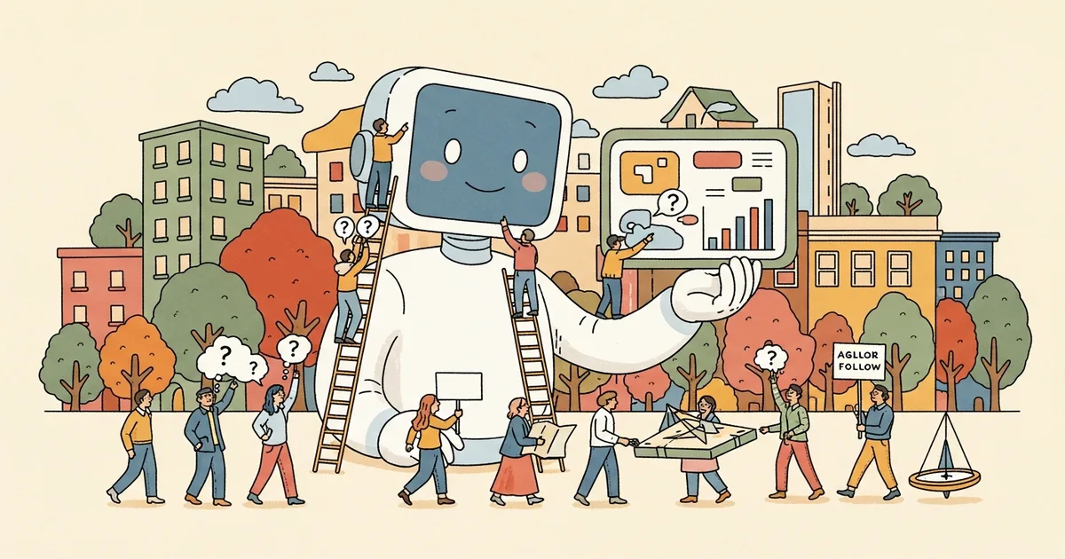 Editorial illustration for: Wharton Study: 79.8% of Users Follow AI Advice Even When It Is Wrong